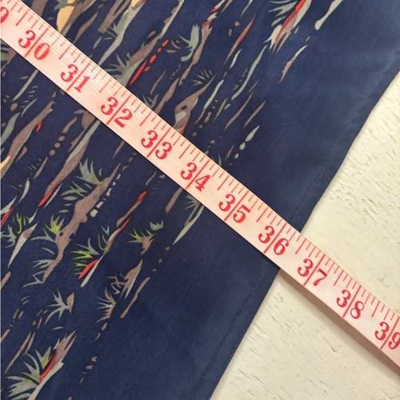 VTG 90s Looking Good Tropical Shift Dress Hawaiian Sleeveless Size Large Palm - Picture 4 of 7